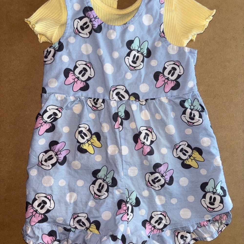 Disney Blue and Yellow Minnie Mouse Kids Matching Set